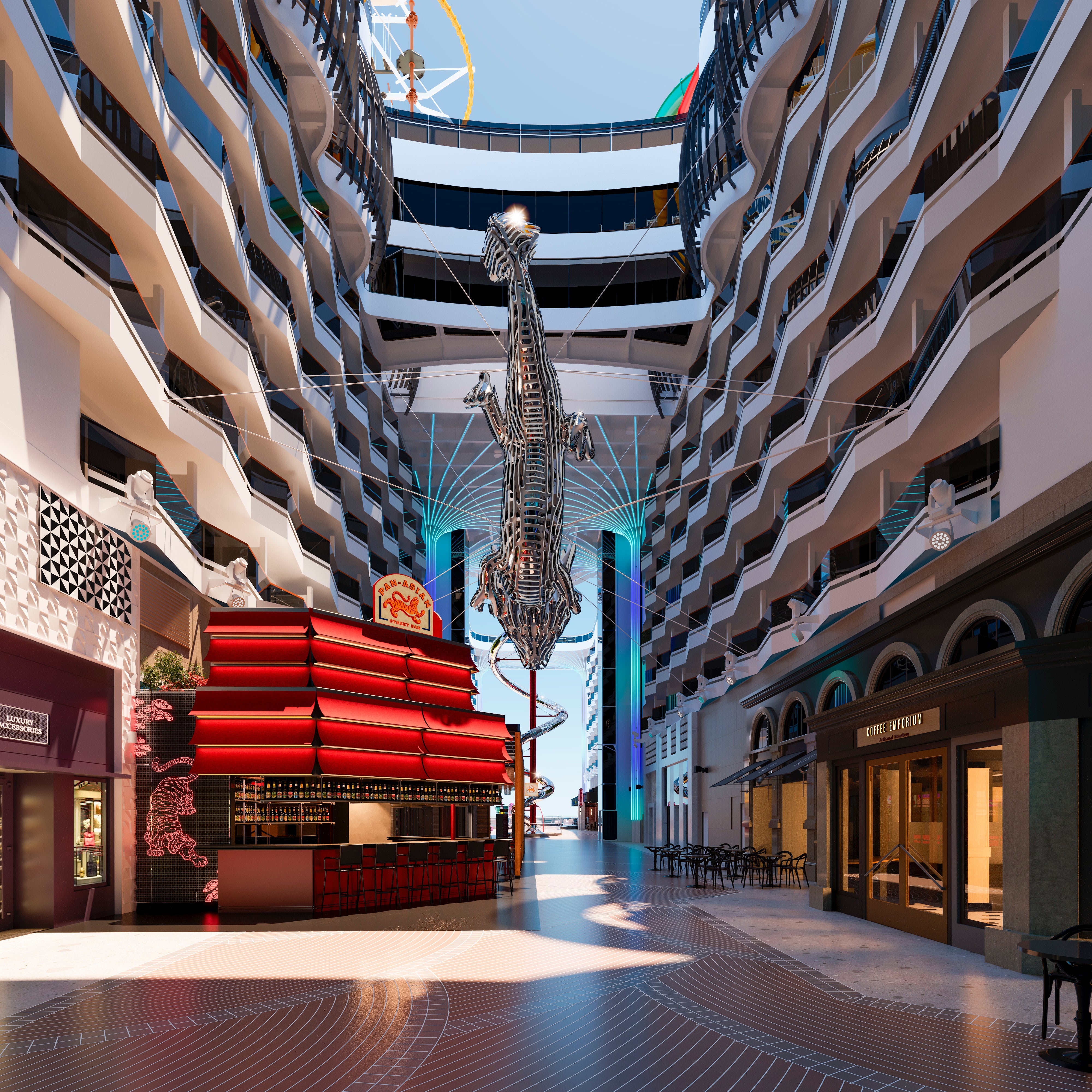 A range of artwork will be featured aboard MSC World Asia