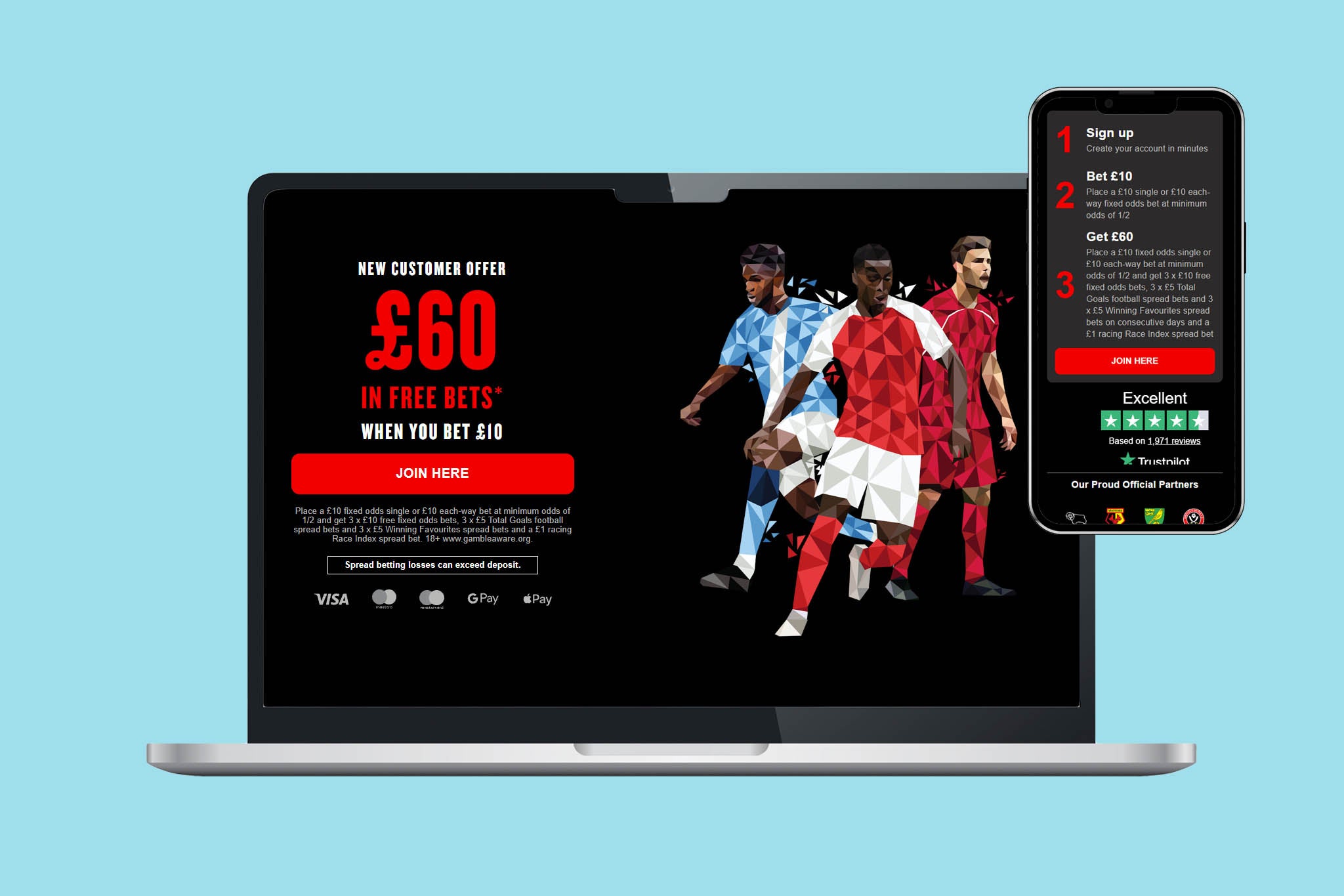 SpreadEx have one of the biggest betting sign up deals in the UK