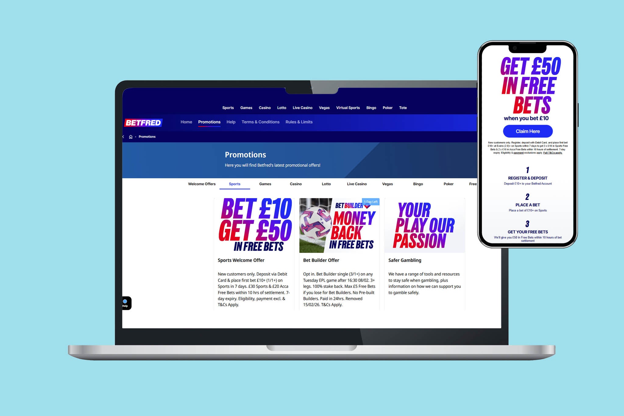 Betfred have loads of ongoing free bet promos for existing customers