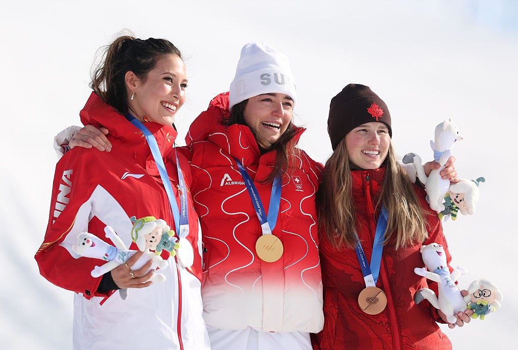Gremaud was joined by Gu and Oldham on the podium