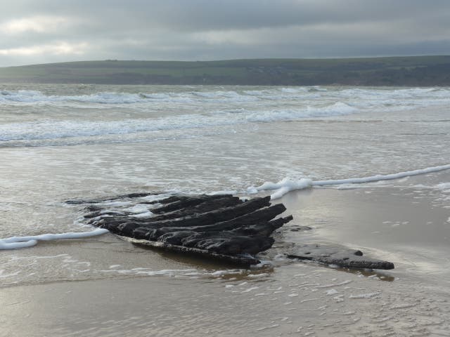 <p>The timbers are believed to have come from a 17th-century shipwreck</p>