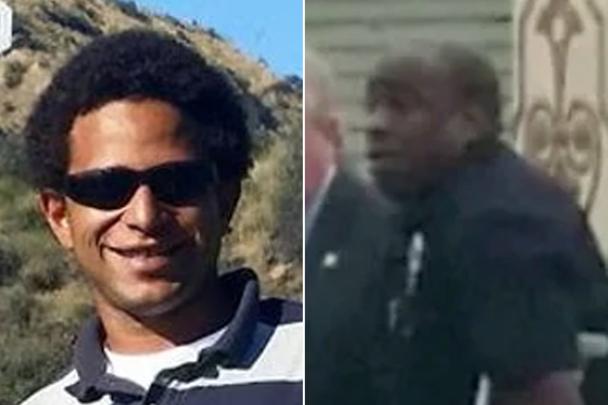 <p>Former LAPD Officer Clifford Proctor (right) is accused of shooting Brendon Glenn (left) during a struggle in 2015</p>