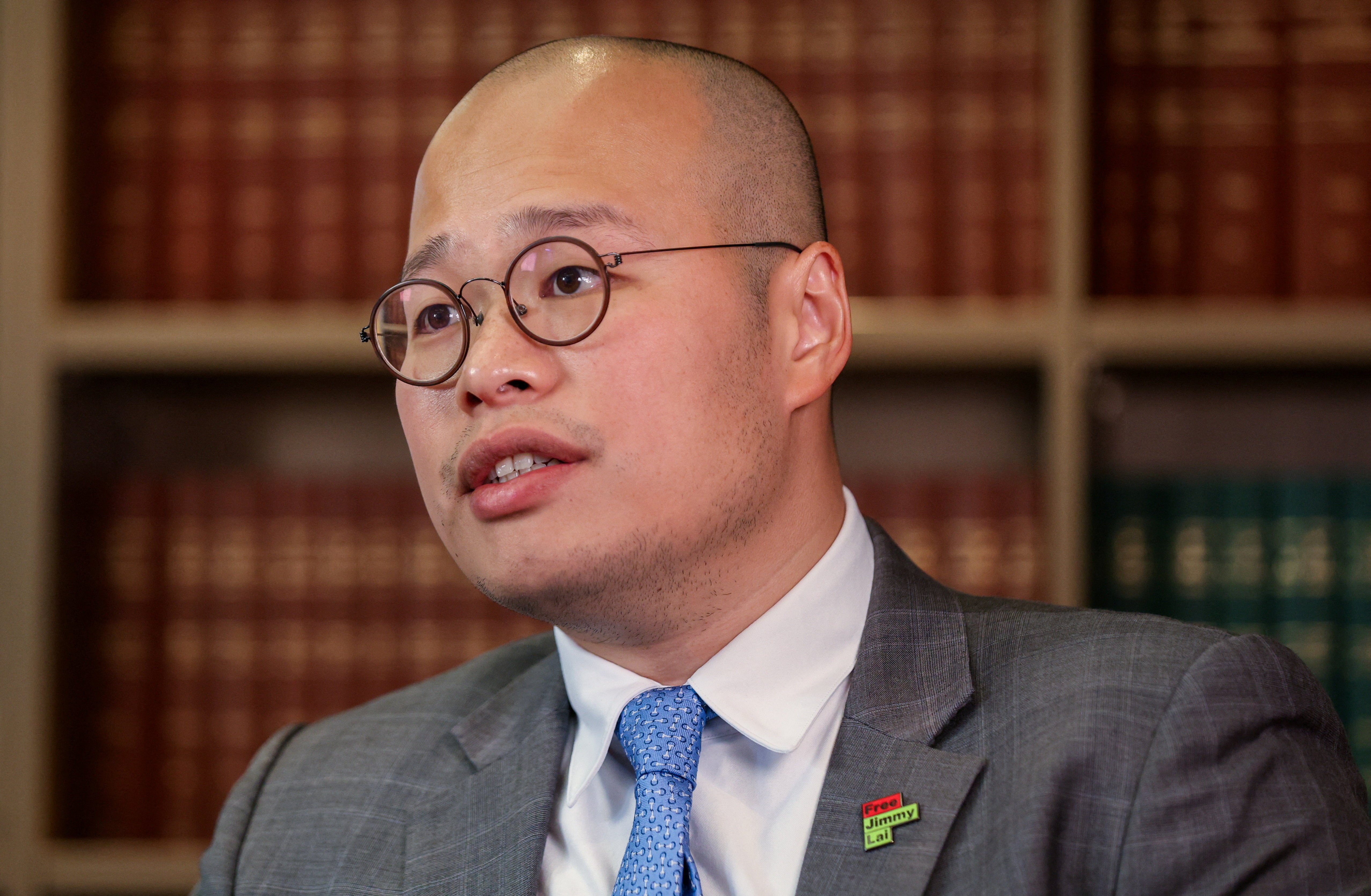 Sebastien Lai urged Britain to make the resetting of relations conditional on the release of his father