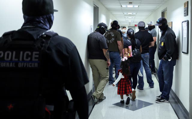 <p>A growing number of immigrant families are being detained at a rural facility in Texas as the Trump administration turned its focus on people with families in the country’s interior</p>