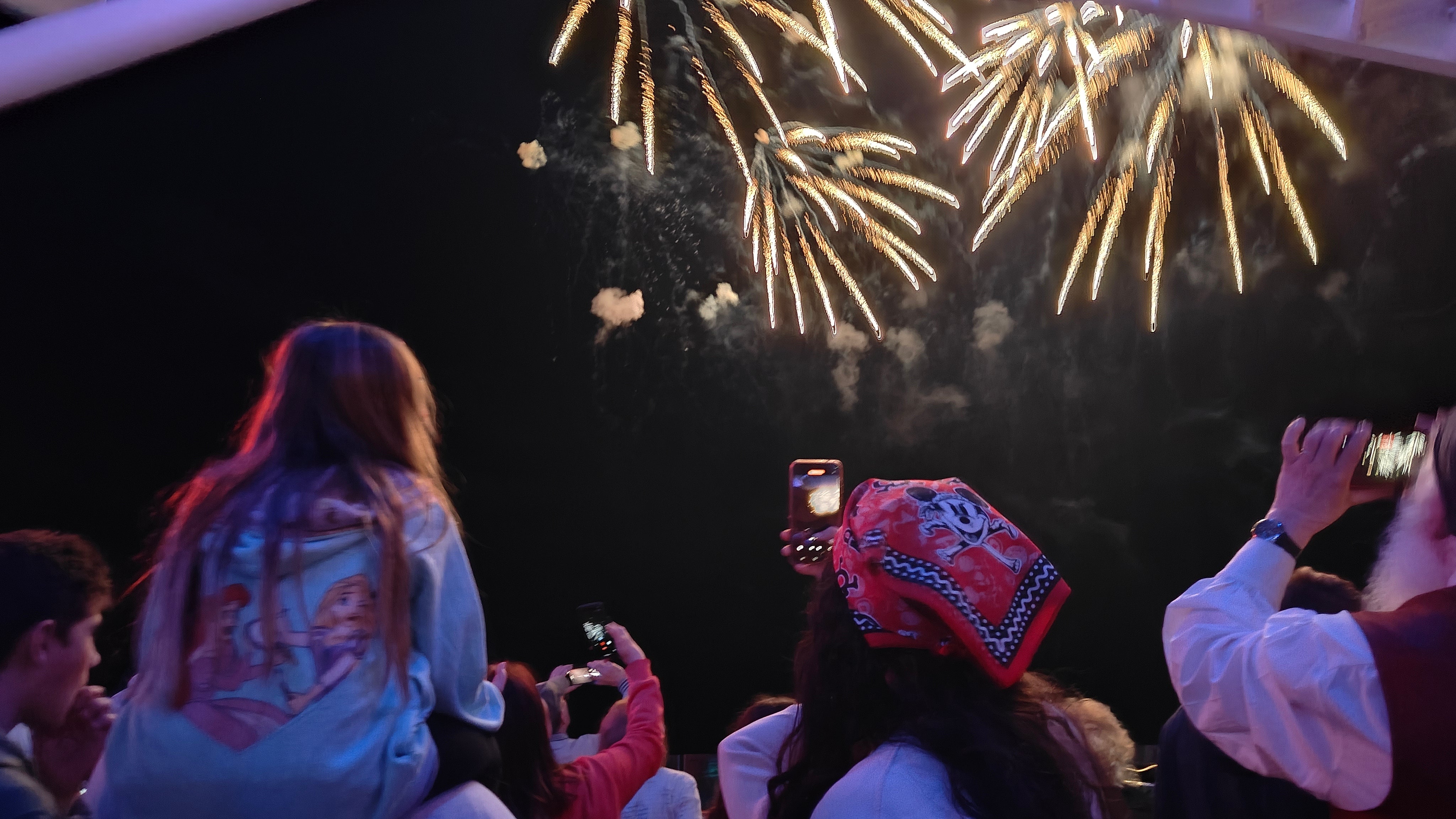 Pirate night on Disney Wish ends with a firework show