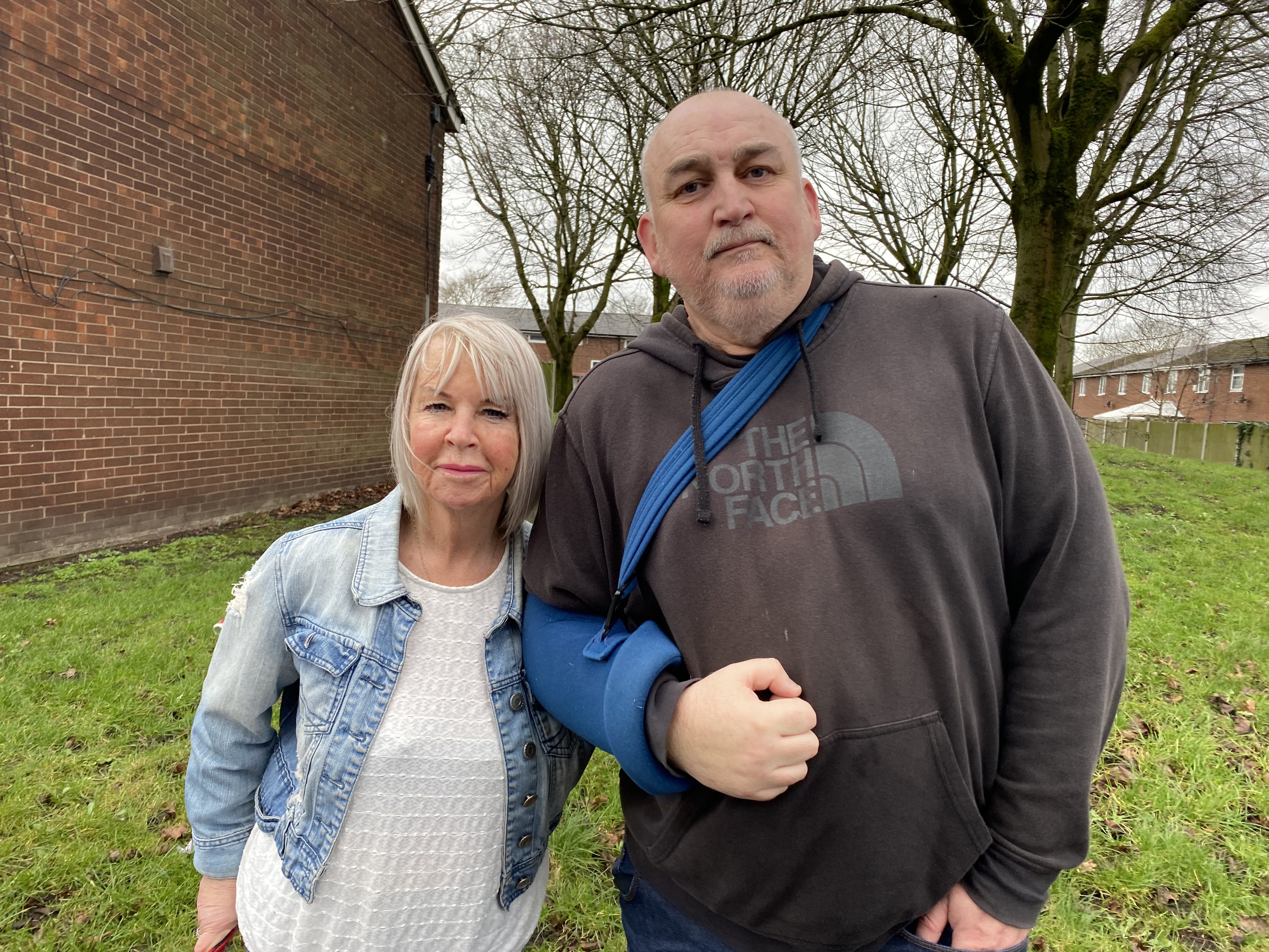 Diane and Ian Cooney, pictured in Gorton. Ian says that Labour and Conservatives never delivered on promises