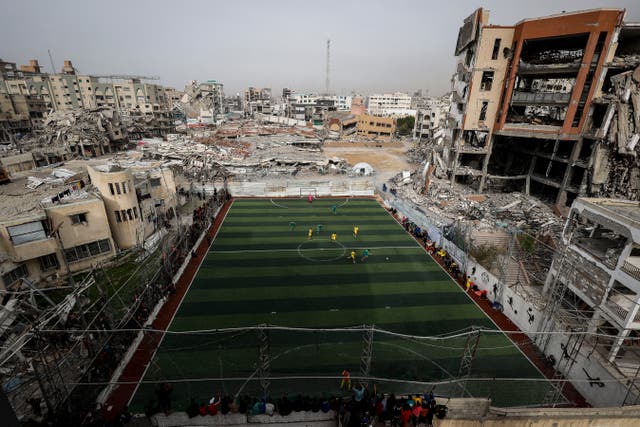 <p>A football tournament was held in Gaza</p>