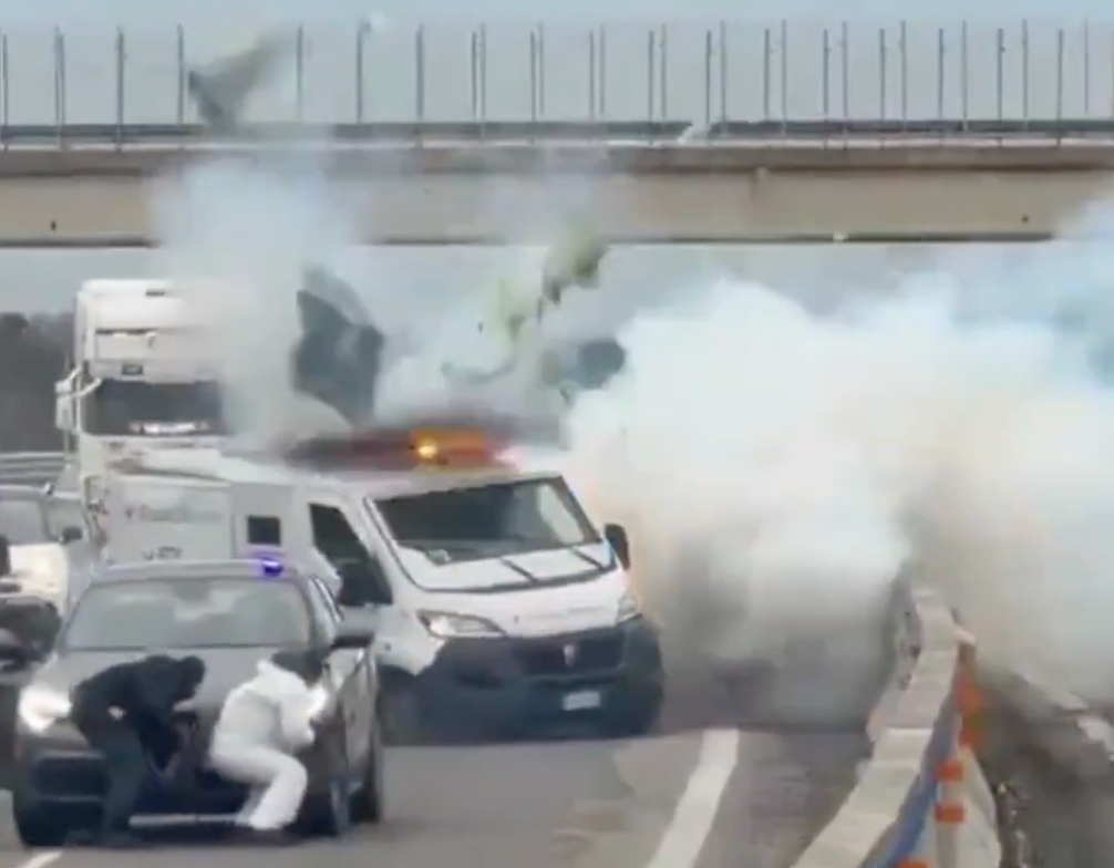 The robbery was followed by a shootout with police