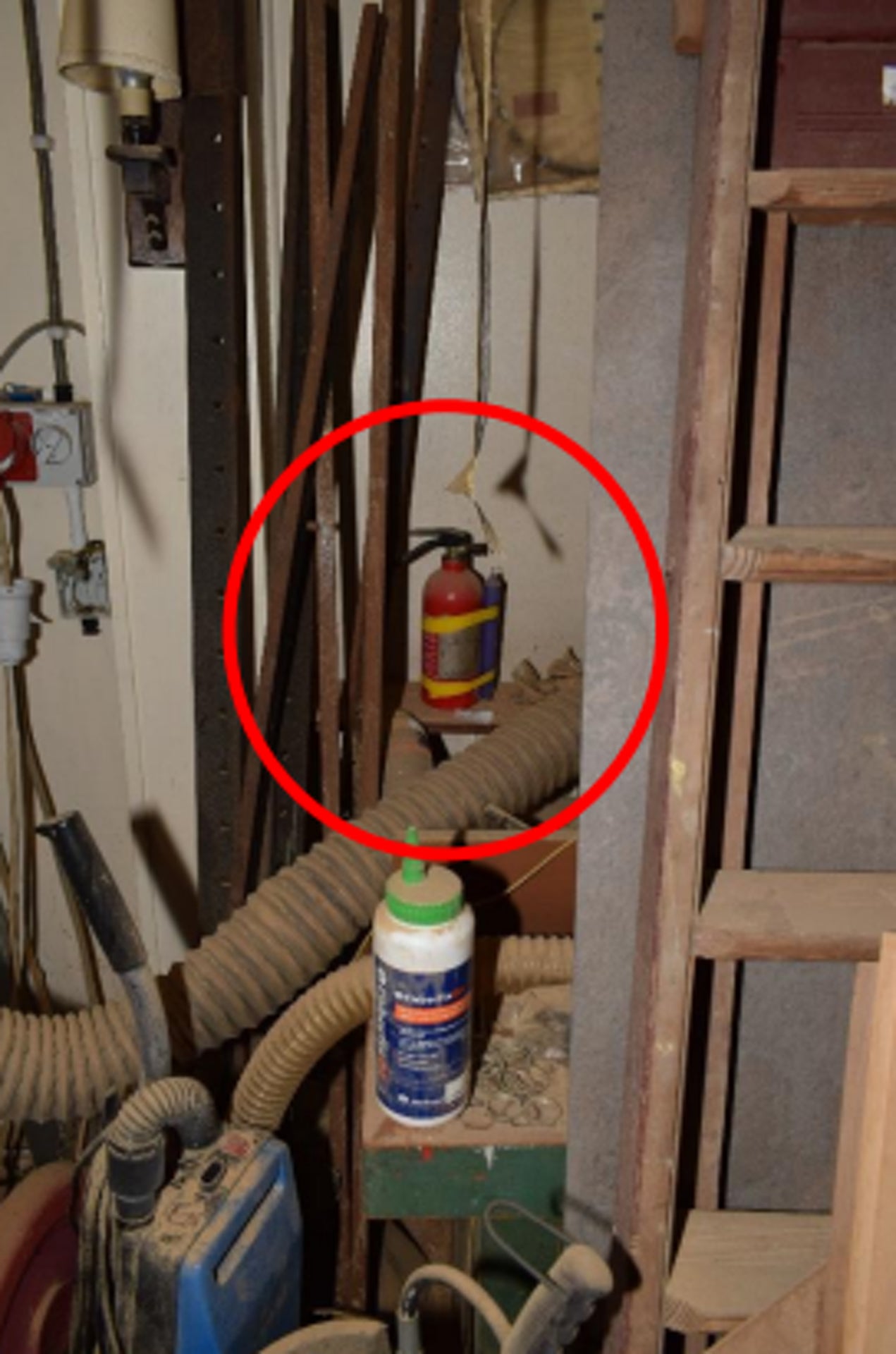 Police found a home-made flamethrower at Ian Claughton’s house