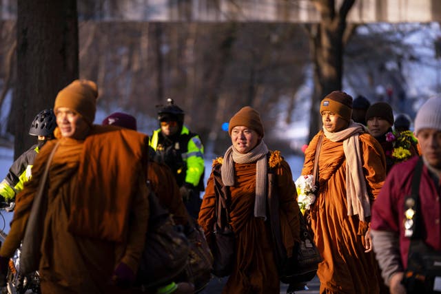 EEUU-MARCHA MONJES BUDISTAS