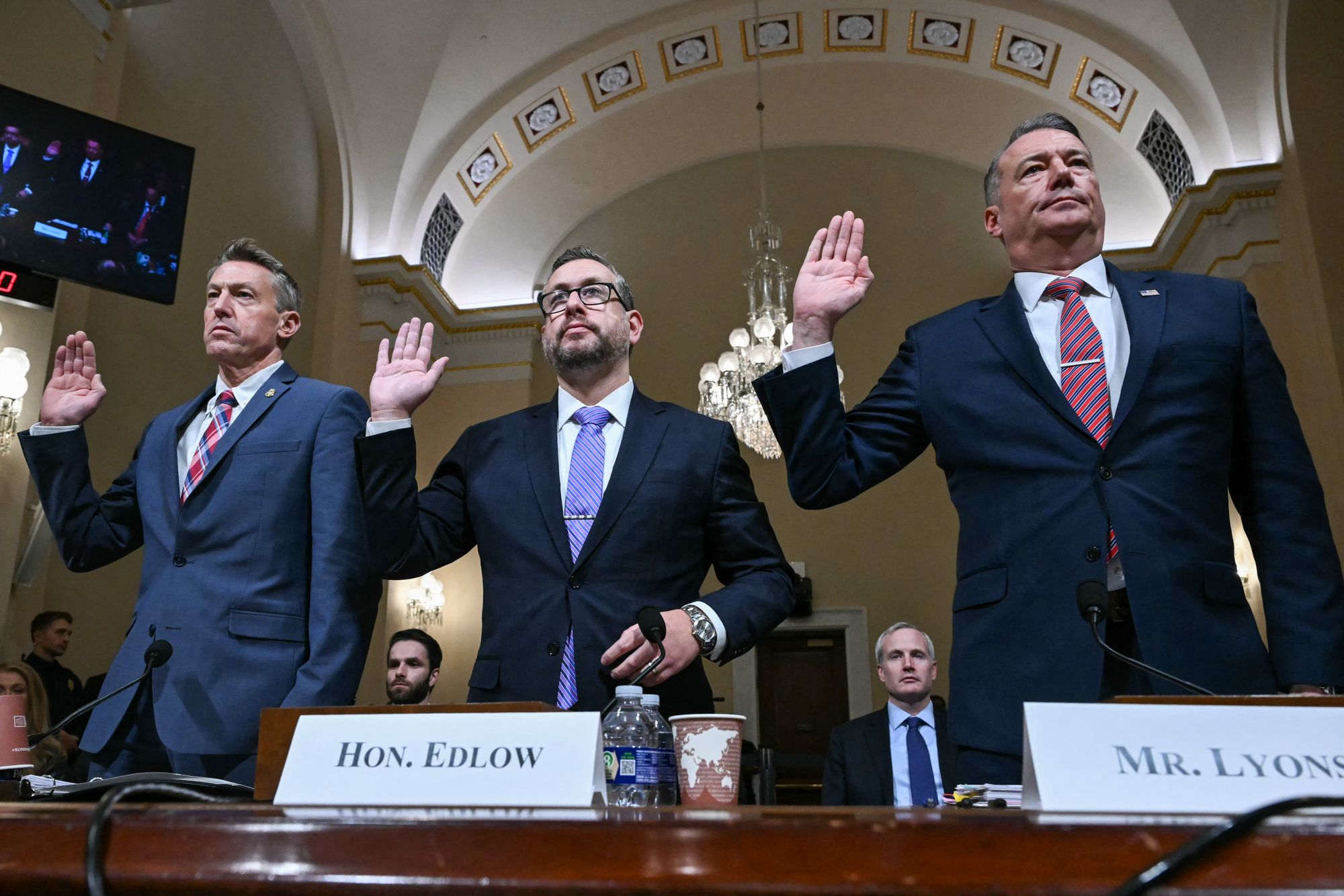Trump administration officials Rodney Scott, Joseph Edlow and Todd Lyons faced intense scrutiny in an appearance before the House Committee on Homeland Security.