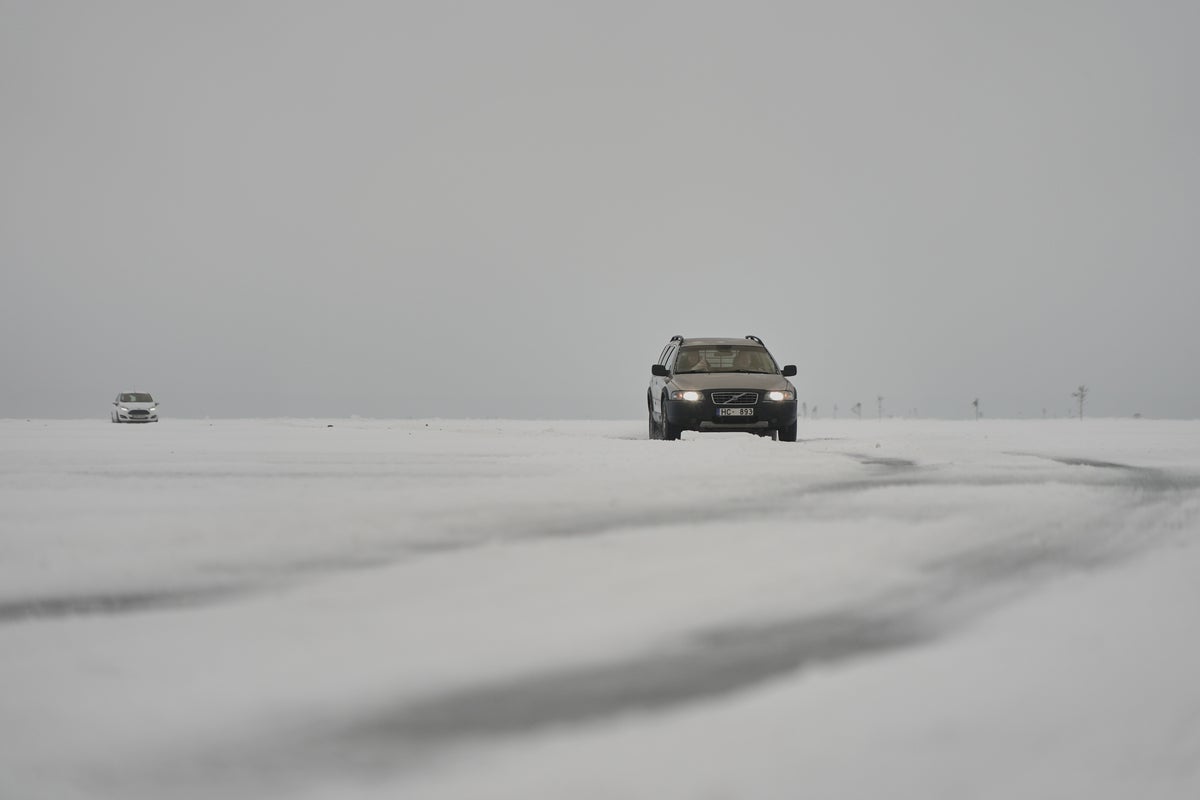 Take a ride across frozen sea on Estonia's ice road