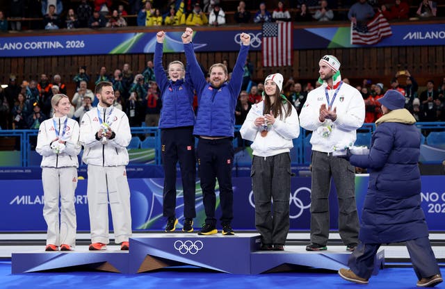 <p>Sweden is the second-most successful nation in curling at the Winter Olympics but had never previously won a mixed doubles gold medal</p>