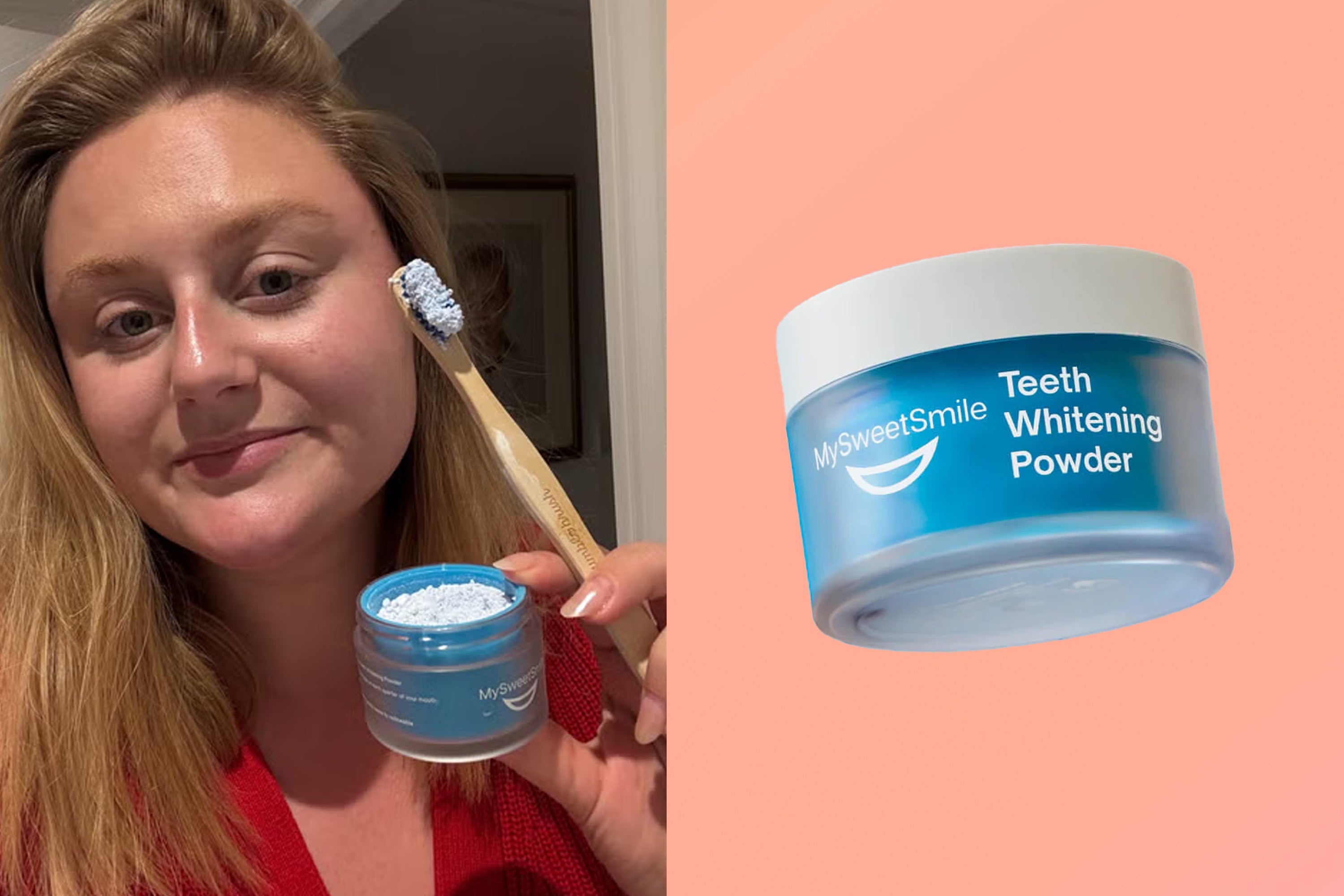 <p>This inexpensive powder is a quick way to whiten your teeth</p>