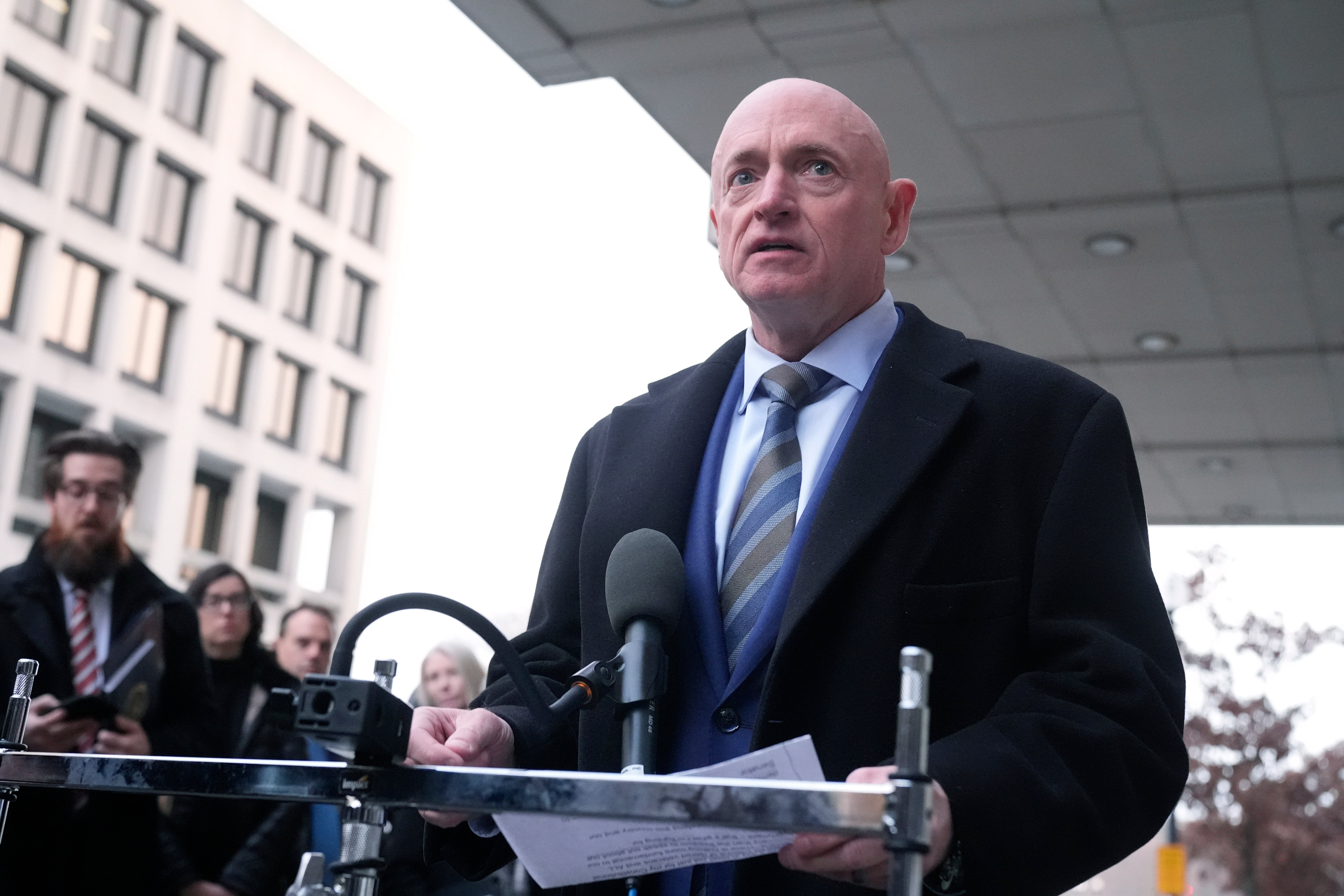 Senator Mark Kelly has blasted Donald Trump’s ‘outrageous abuse of power,’ after a grand jury in Washington reportedly refused to indict him and other Democratic lawmakers in connection with a video in which they urged U.S. military members to resist ‘illegal orders’