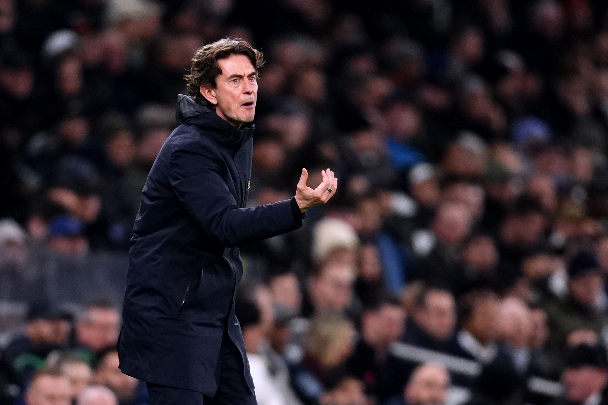 Under-pressure Tottenham boss Thomas Frank is confident he will still be in charge for the North London derby (John Walton/PA)