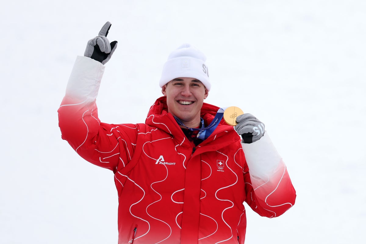 Swiss star Franjo van Allmen completes rare Winter Olympics feat with hat-trick of golds