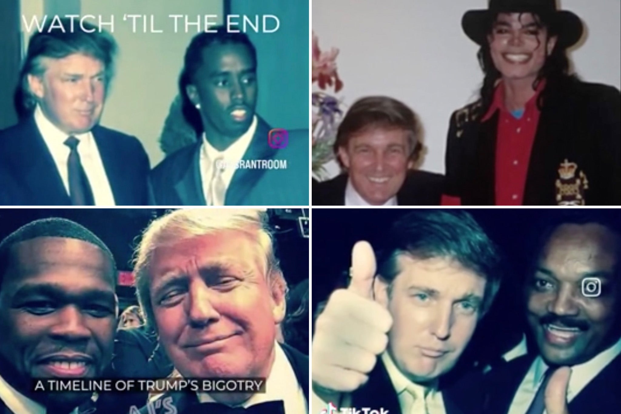 Trump reposts videos with famous Black people - including Diddy and Will Smith - after Obamas-as-apes Truth firestorm