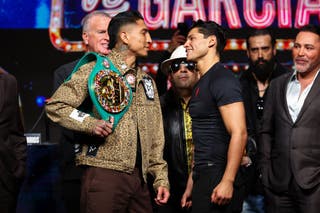 Mario Barrios (left) and Ryan Garcia will clash on 21 February