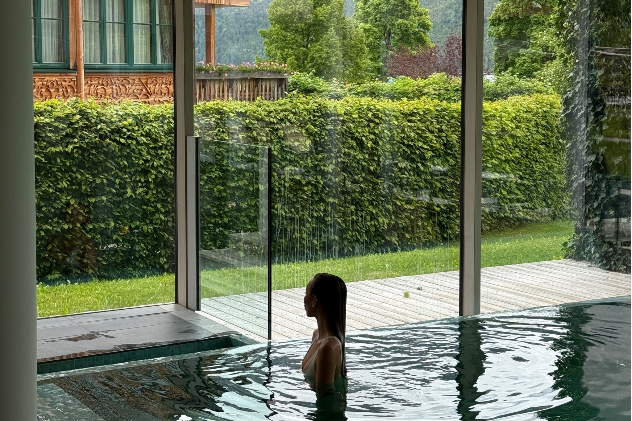 <p>Nutritionist Stephanie Robinson at medical spa Mayrlife in Austria, for her seven-day gut health retreat</p>