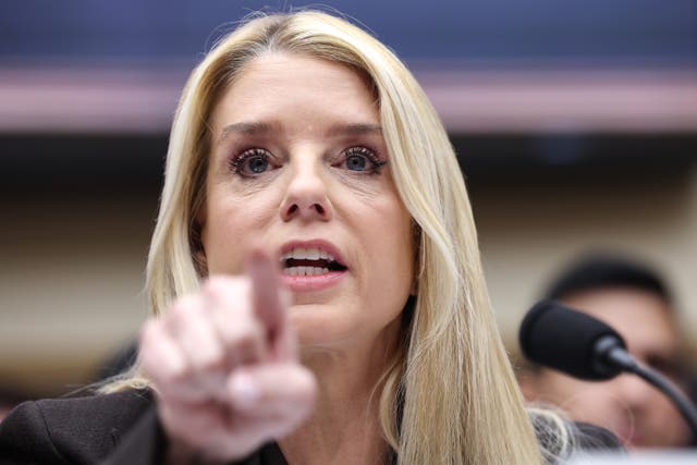<p>Pam Bondi has been labelled ‘creepy’ after it was revealed that the DOJ is allegedly tracking which Epstein documents are viewed by Congresspeople</p>