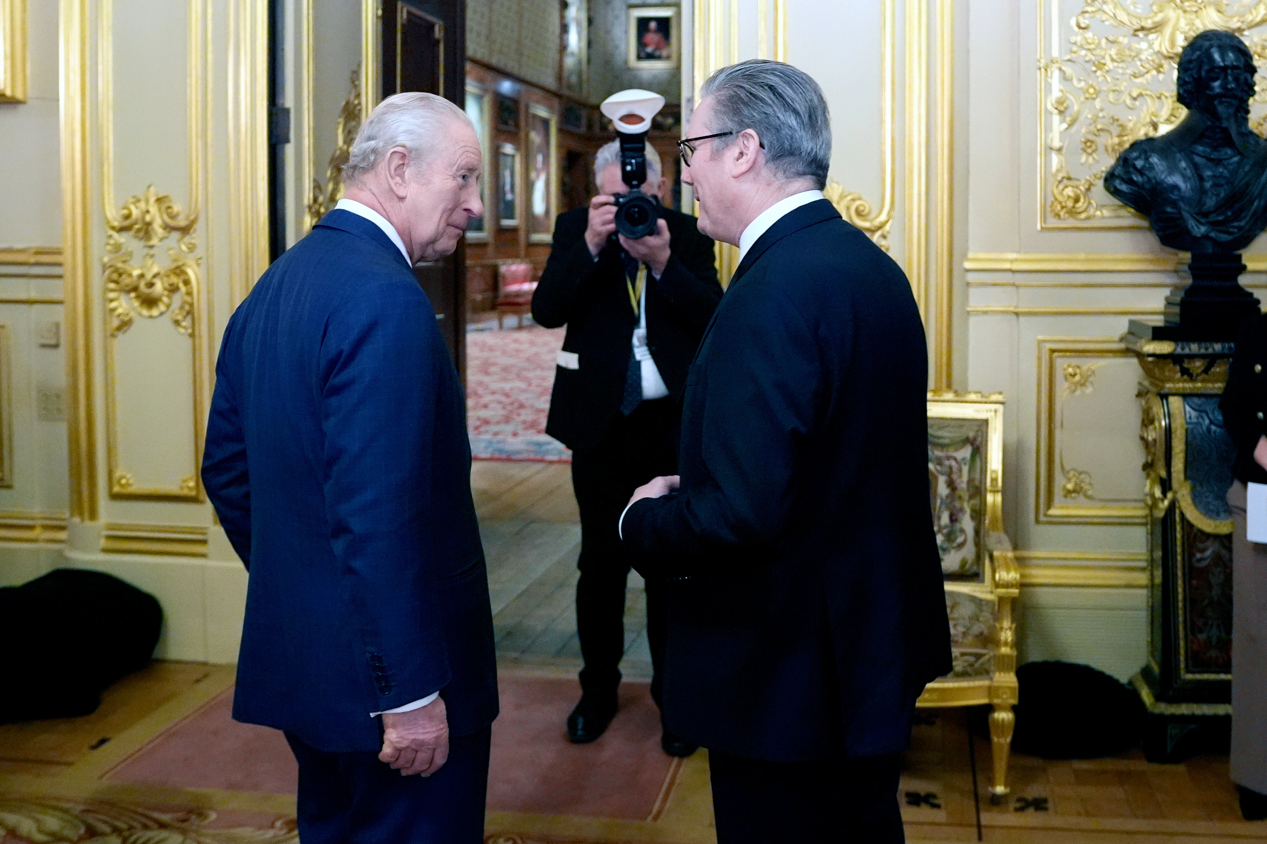 It is the first time the King and Sir Keir have met since the US authorities released the Epstein files