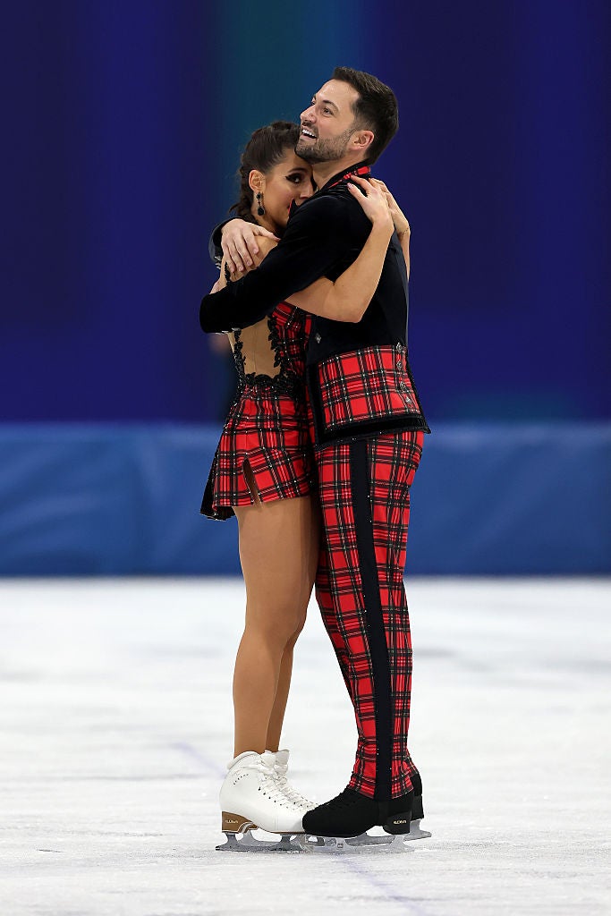 Fear and Gibson embraced after their performance