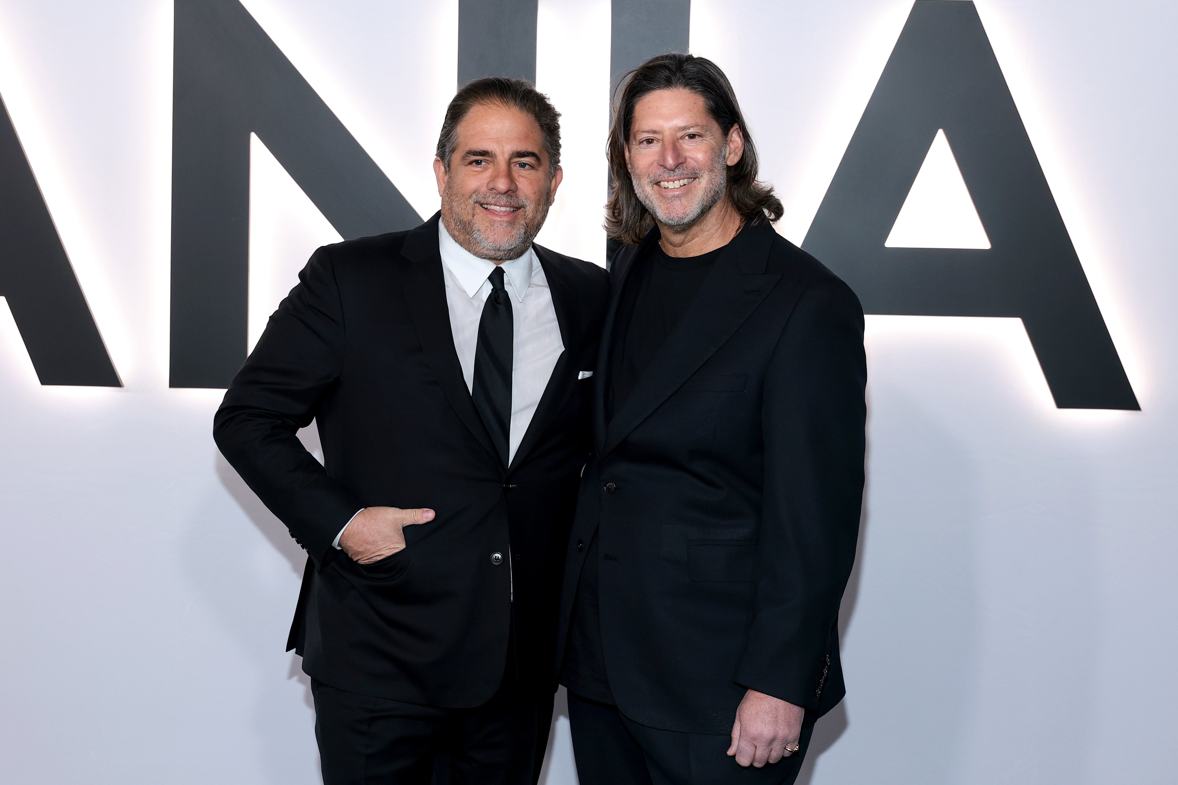 Brett Ratner (left) and Marc Beckman at Amazon MGM's 'Melania' world premiere at The Trump Kennedy Center