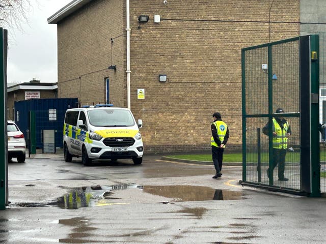 <p>The lower school of Kingsbury High School remained closed on Wednesday after Tuesday’s double stabbing</p>