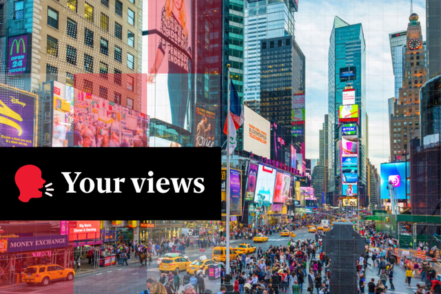 <p>Times Square in New York City</p>