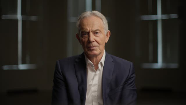 <p>Tony Blair in the Channel 4 documentary being aired this February</p>