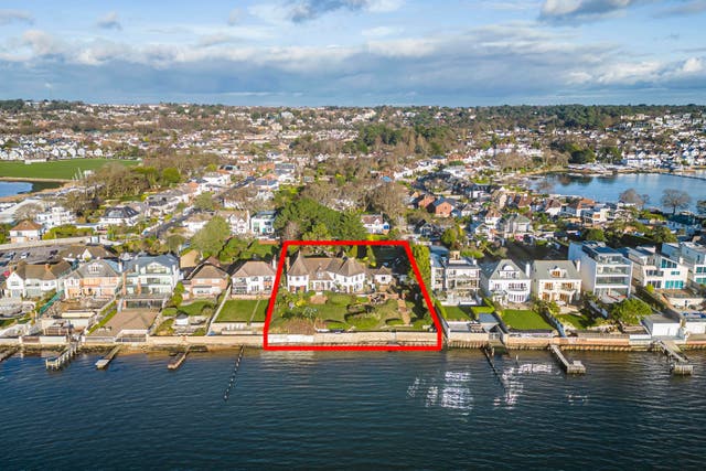 <p>Michael Dennis and wife Angela have secured planning permission to level the five-bed Arts & Craft-style home that is one of the finest on the waterfront of Poole Harbour in Dorset</p>