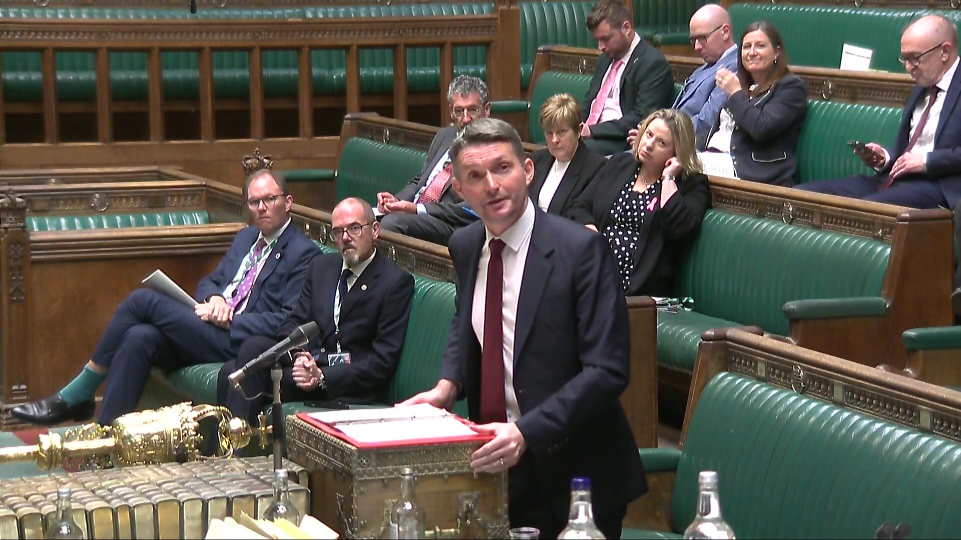 Cabinet Office Minister Chris Ward was unable to confirm if deleted WhatsApp messages could be recovered