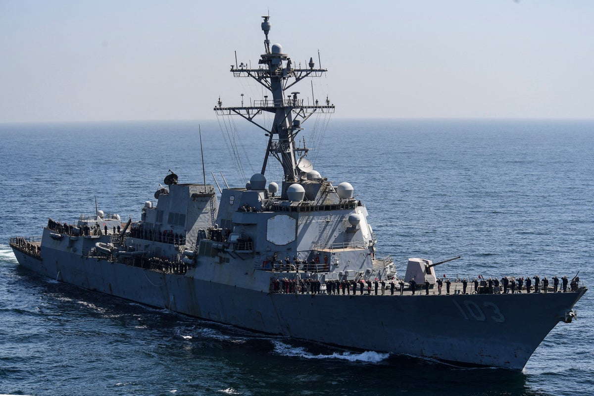 Navy warship and supply vessel collide off South American coast