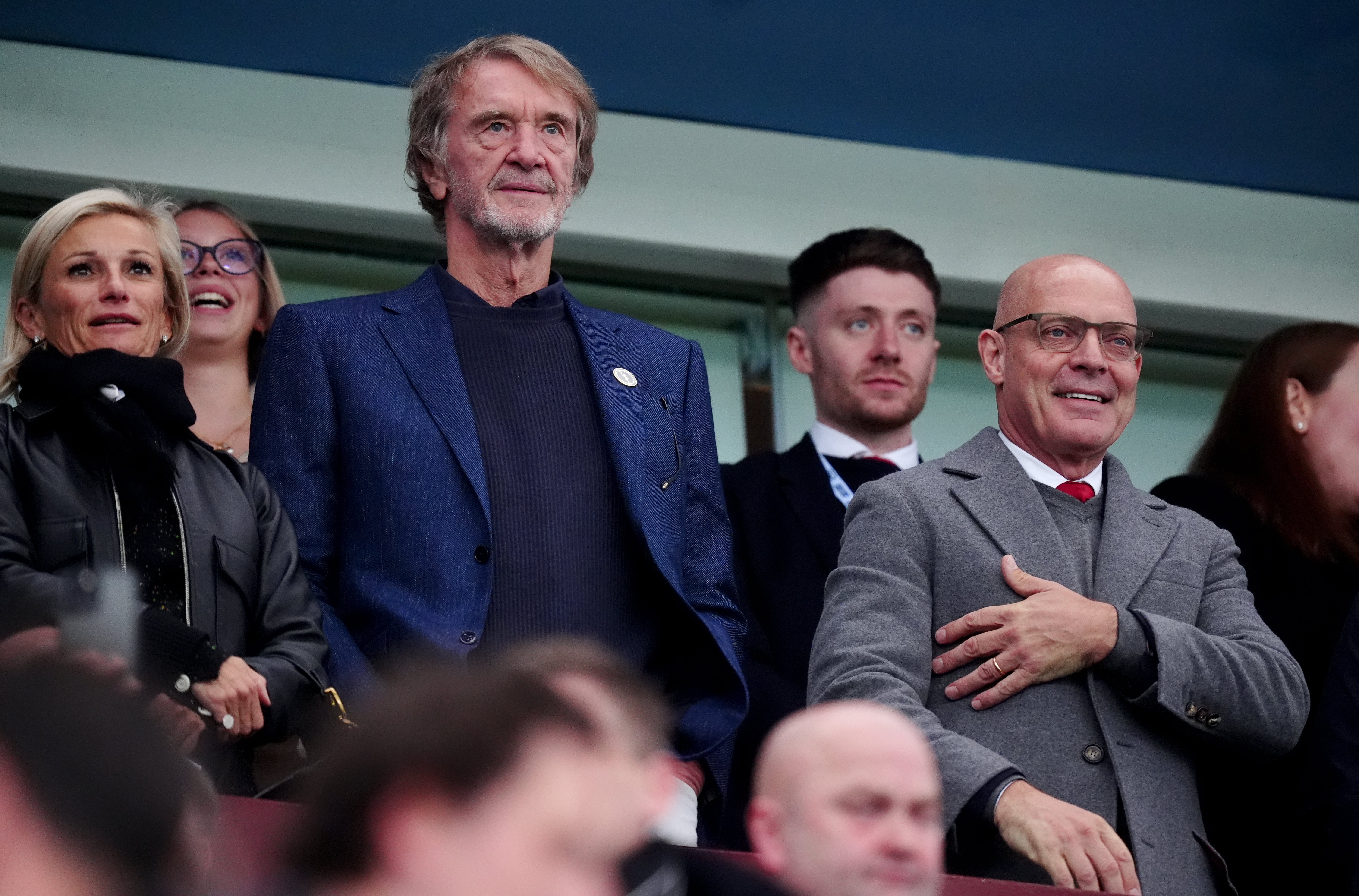 Ratcliffe (left) bought a minority share in Man United in 2023