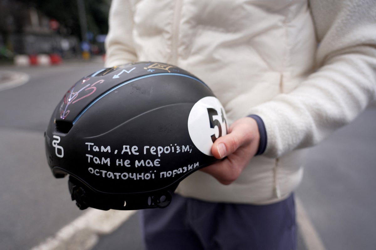 Ukrainian speed skater told to cover up ‘war propaganda’ message as new Olympic helmet row erupts