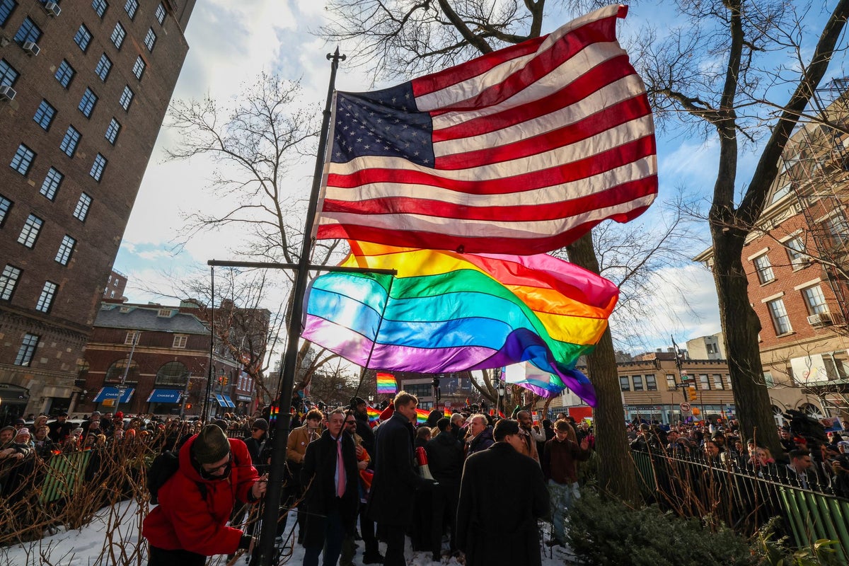 Pride flag re-raised at Stonewall Monument after Trump admin removed it