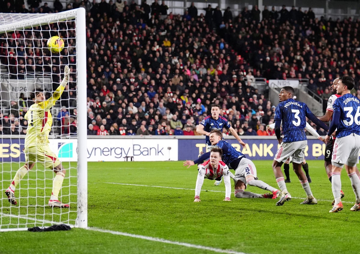 Arsenal meet their set-piece match as Premier League leaders drop points at Brentford