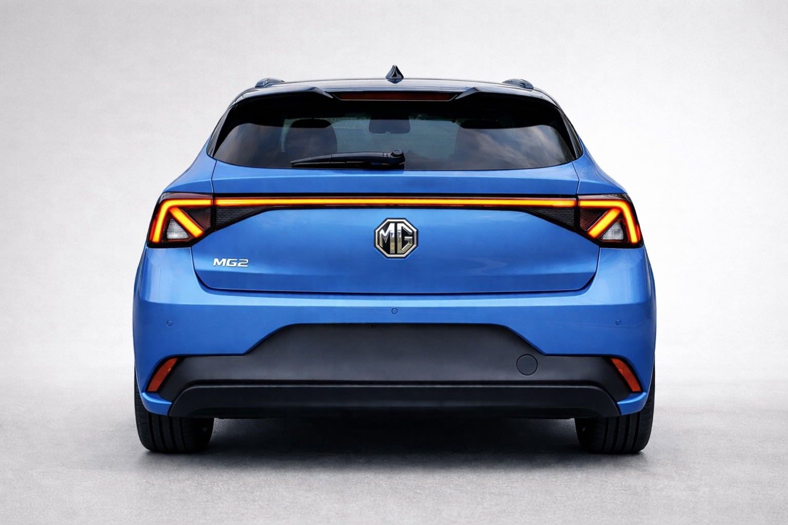 This render shows how the back of a new MG2 could look, with inspiration from the new MG4 Urban