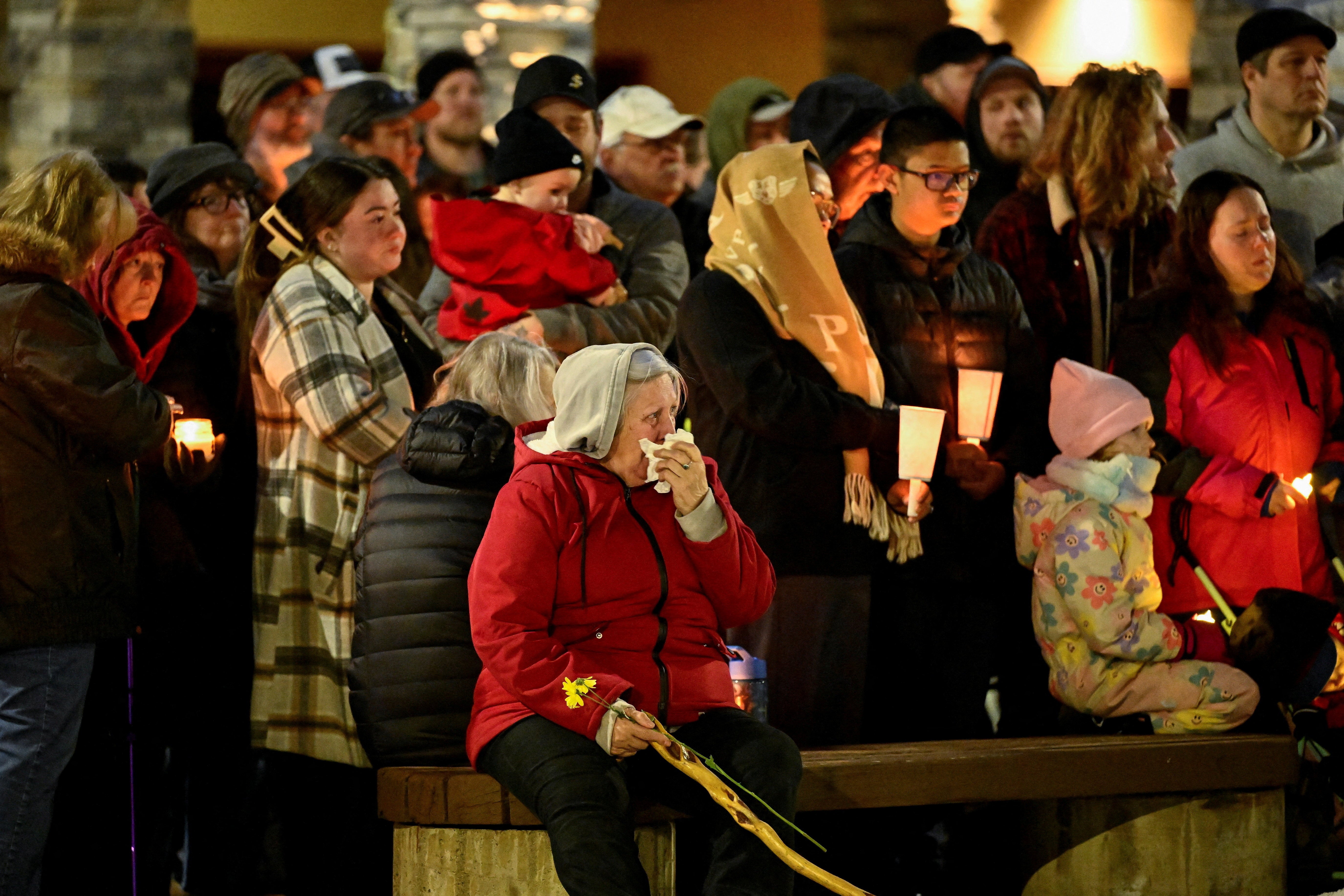 The vigil was held on Wednesday evening