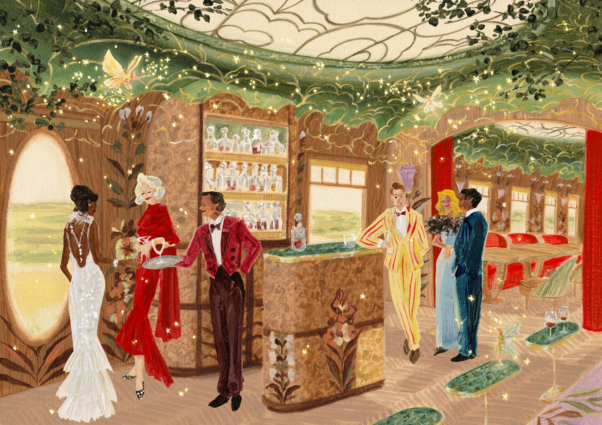 An artist’s interpretation of the new carriage