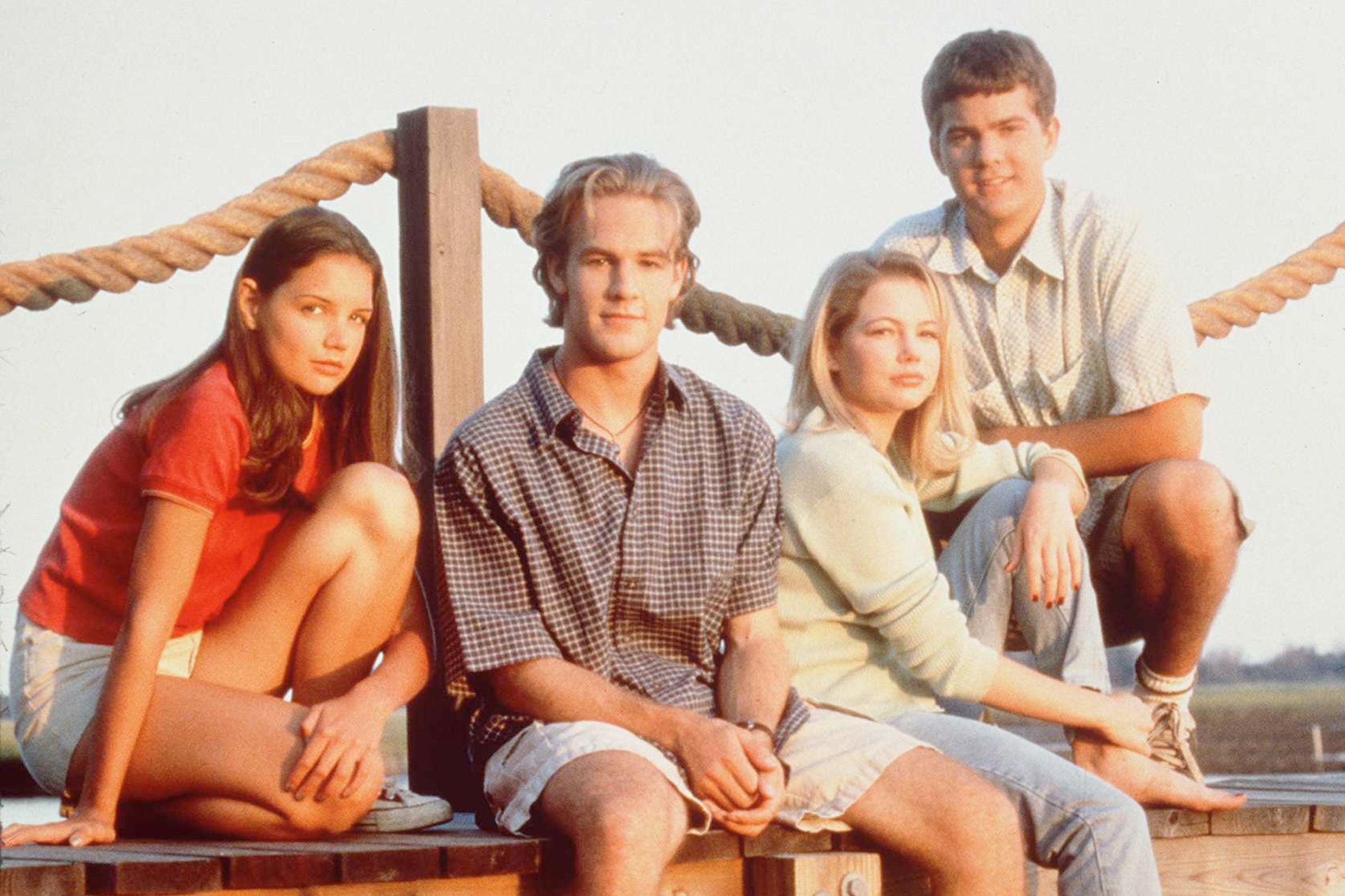 Il quartetto centrale di Dawson's Creek, interpretato da Katie Holmes, James Van Der Beek, Michelle Williams e Joshua Jackson