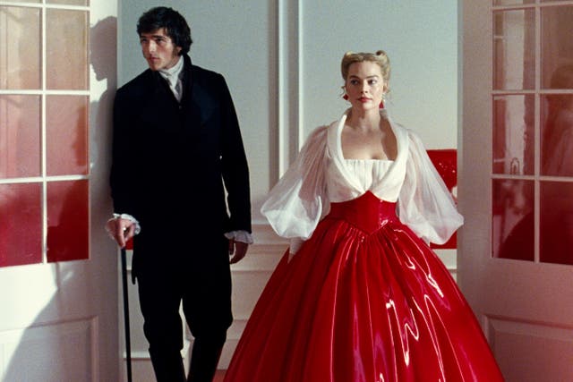 <p>Jacob Elordi and Margot Robbie in Emerald Fennell’s ‘Wuthering Heights’</p>