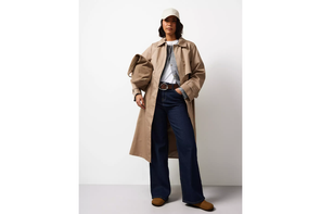 TU stone trench coat
