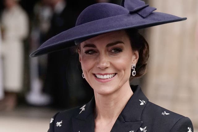The Princess of Wales wearing Erdem in 2023 (Jordan Pettitt/PA)