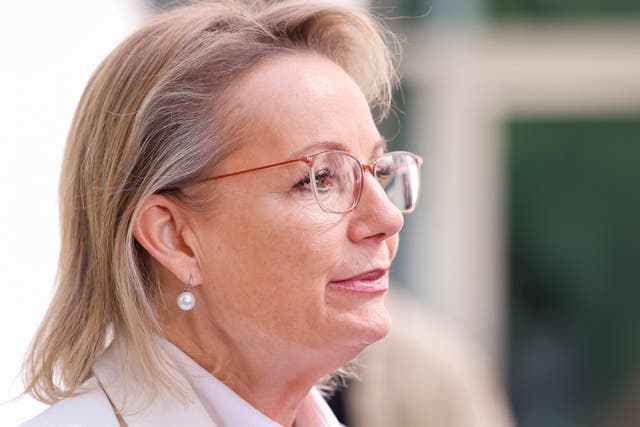 <p>Former Leader of the Opposition, Sussan Ley announces her resignation from parliament during a media conference after a Liberal Party leadership spill </p>