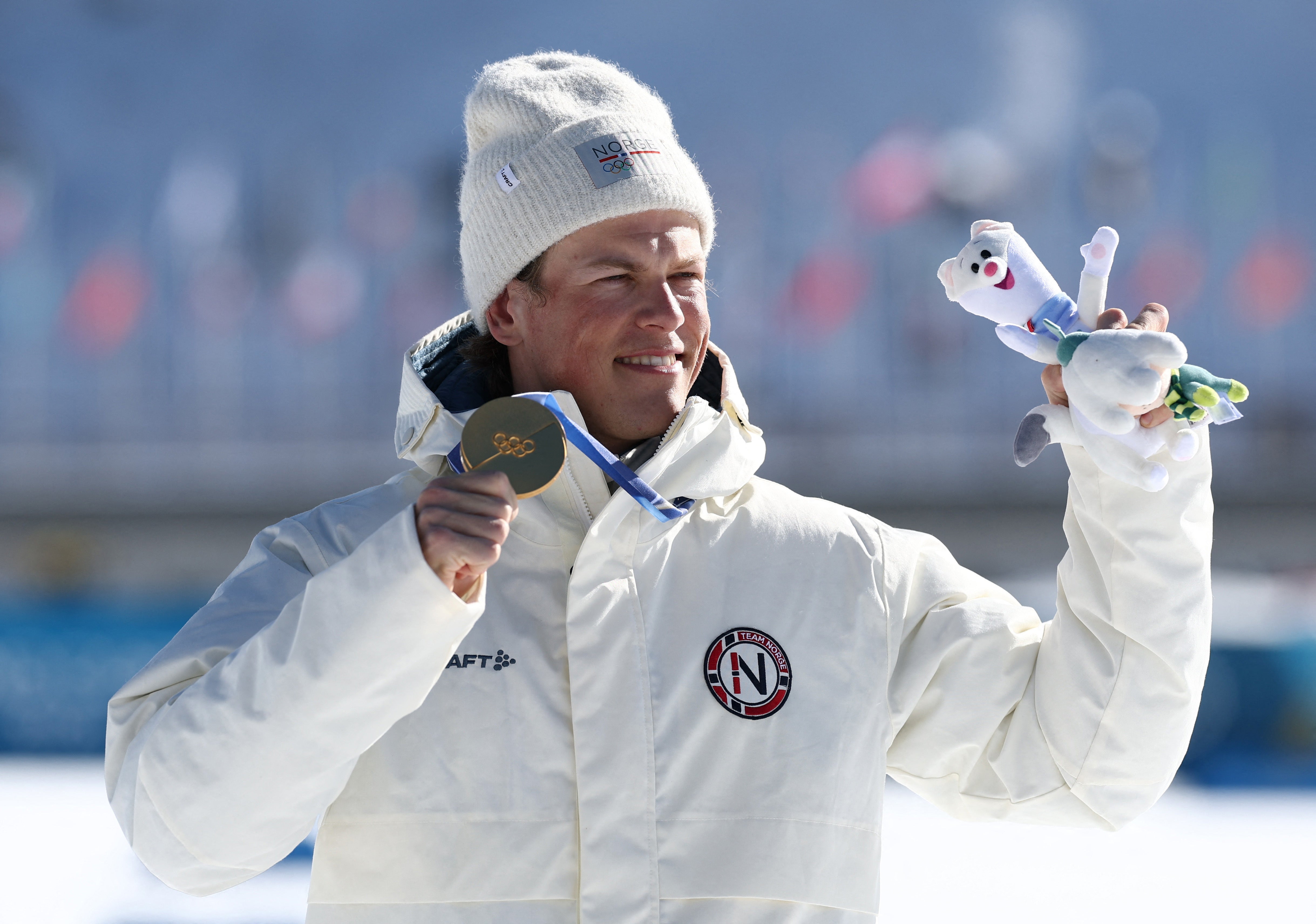 Johannes Klaebo won a record-equalling eighth Olympic gold medal