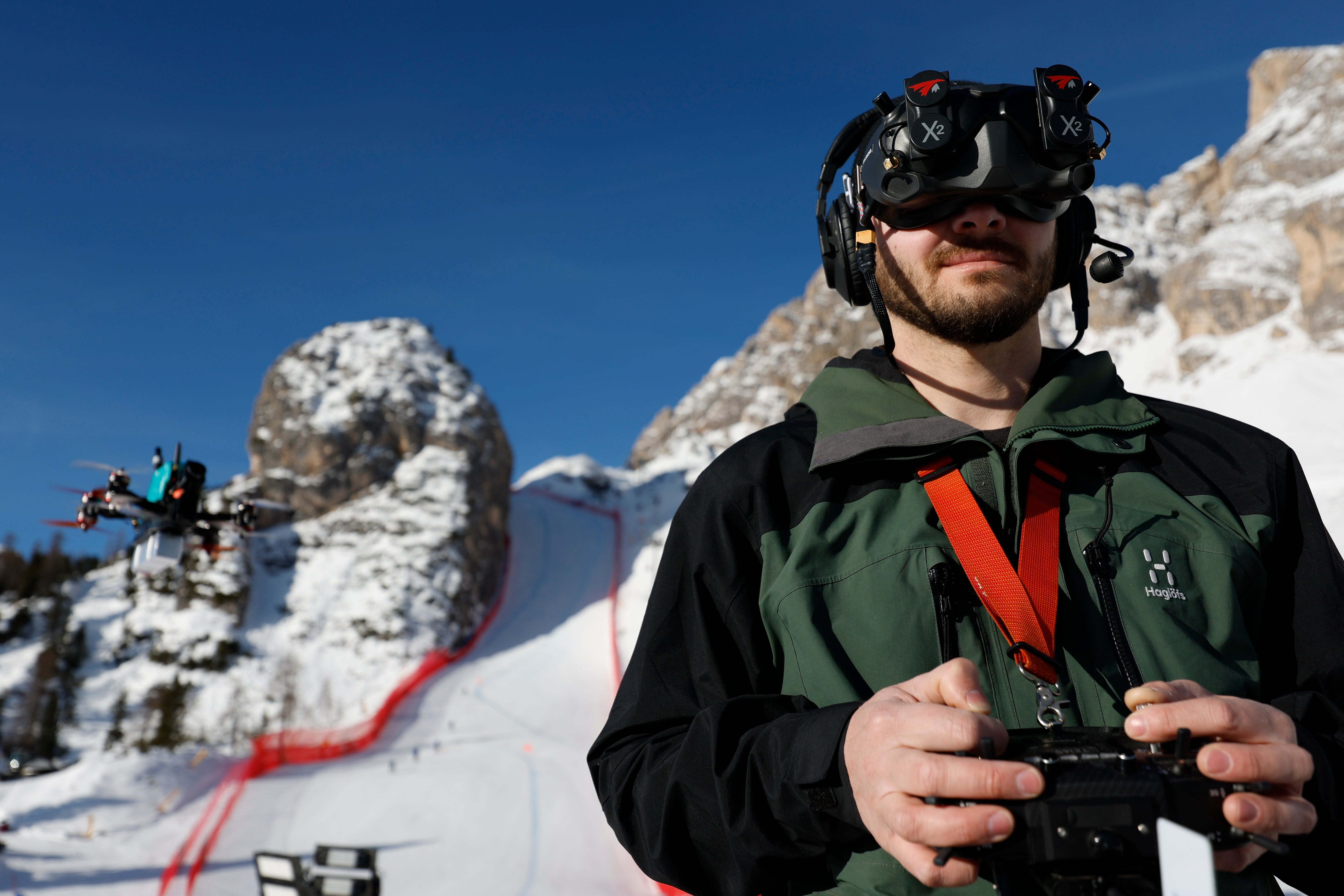 Milan Cortina Olympics Alpine Skiing Piloting Drones
