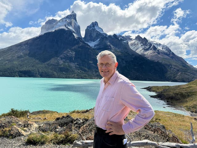 <p>Not in California any more: Simon Calder in Torres del Paine National Park, Chile</p>
