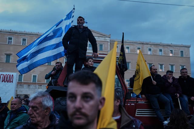 GRECIA AGRICULTORES PROTESTA